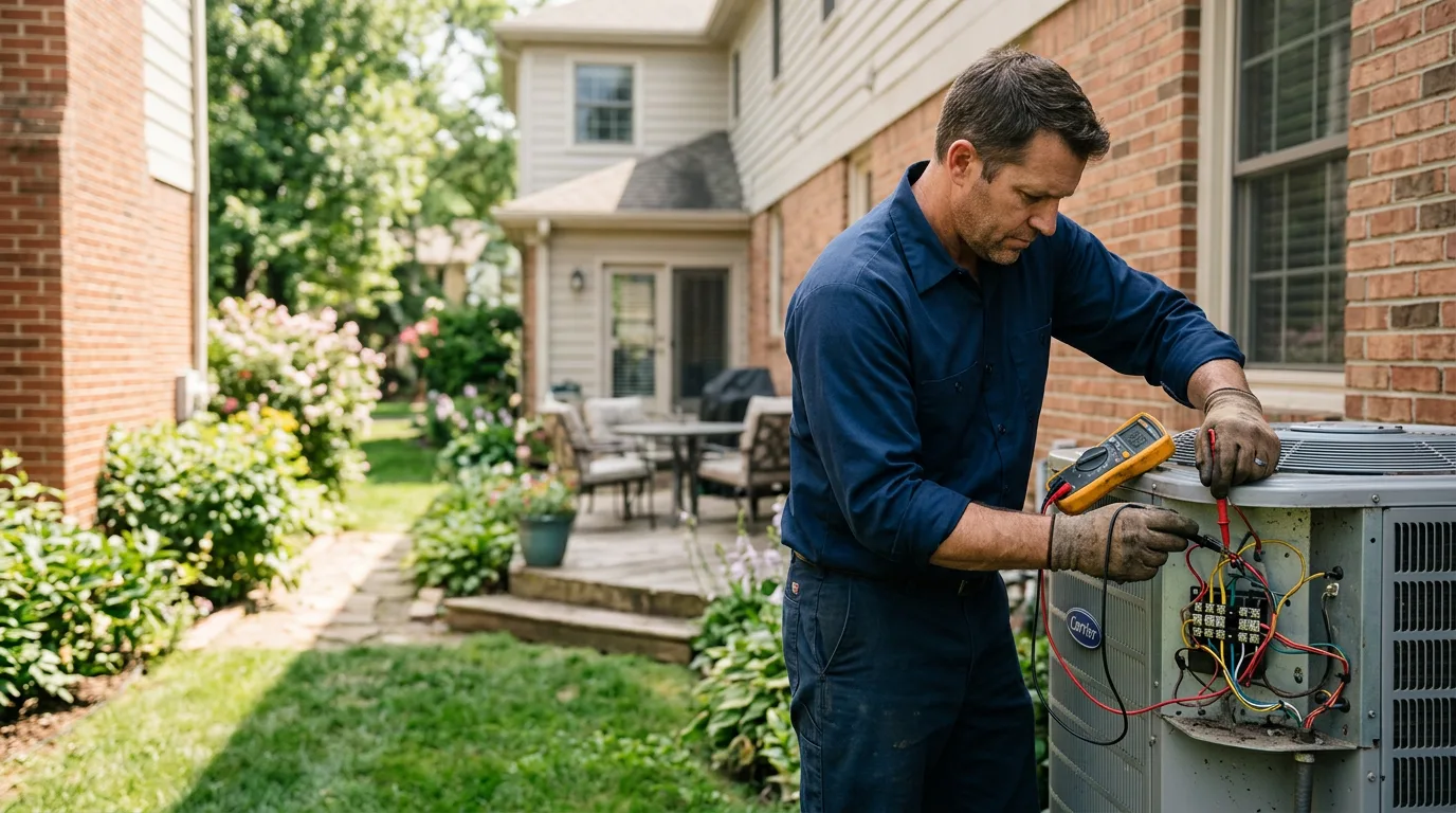 HVAC technician working near Bertram, TX